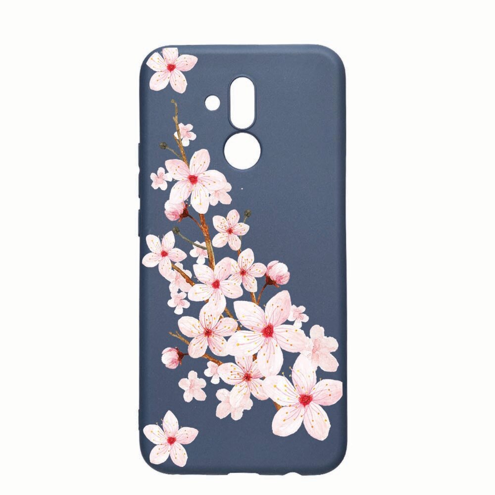 Husa Huawei Mate 20 Lite, Spring Flower, rezistenta la uzura, anti-alunecare, din silicon Premium, AlaskanBlue, AB62