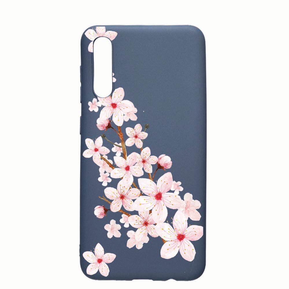 Husa Xiaomi Redmi 9A, Spring Flower, rezistenta la uzura, anti-alunecare, din silicon Premium, AlaskanBlue, AB62