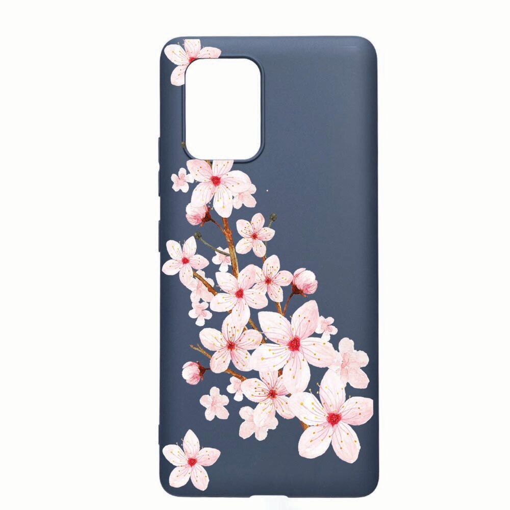 Husa Samsung Galaxy S10 Lite / A91, Spring Flower, rezistenta la uzura, anti-alunecare, din silicon Premium, AlaskanBlue, AB62