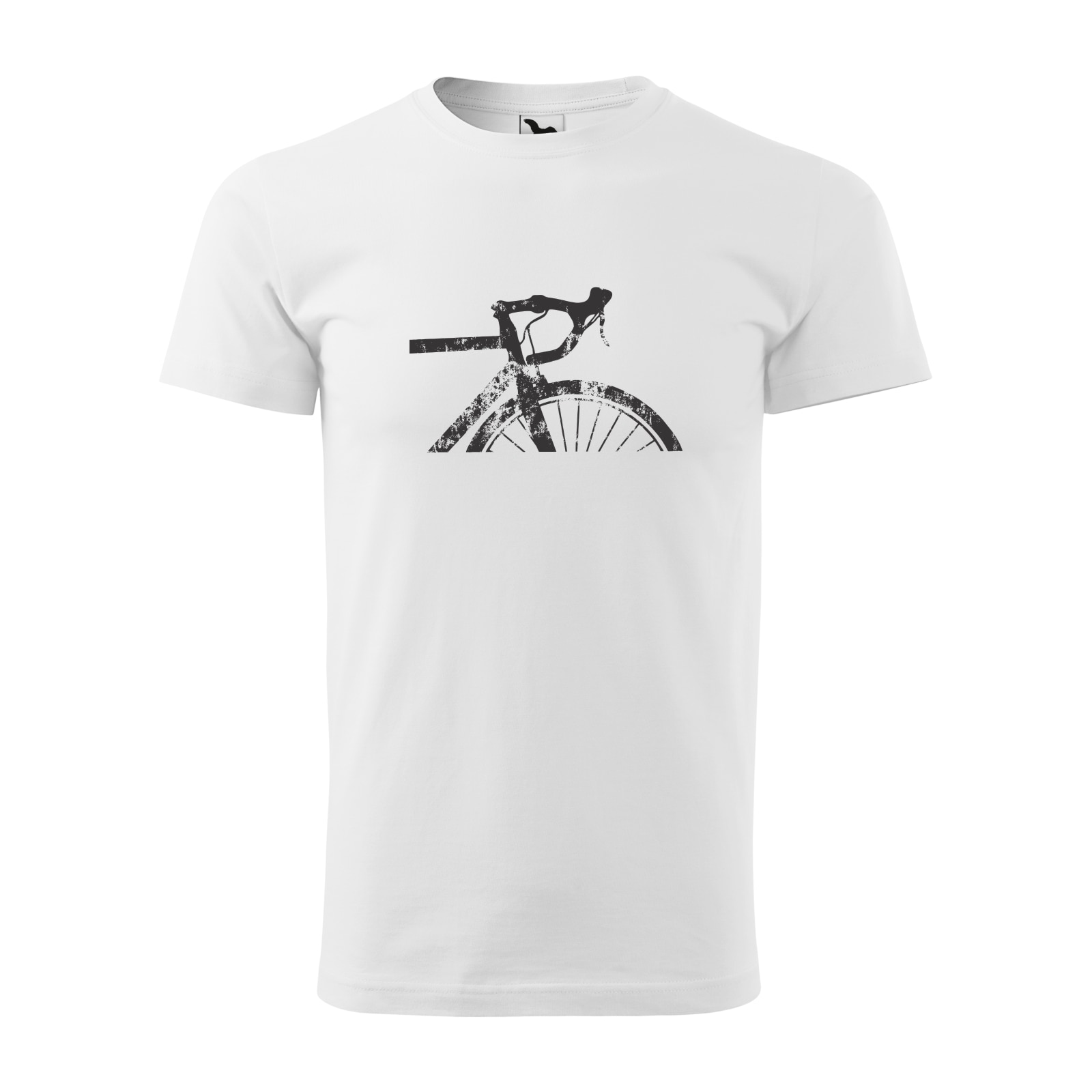 Tricou alb barbati, idee de cadou, pentru biciclisti, Grab Your Bike, marime XL