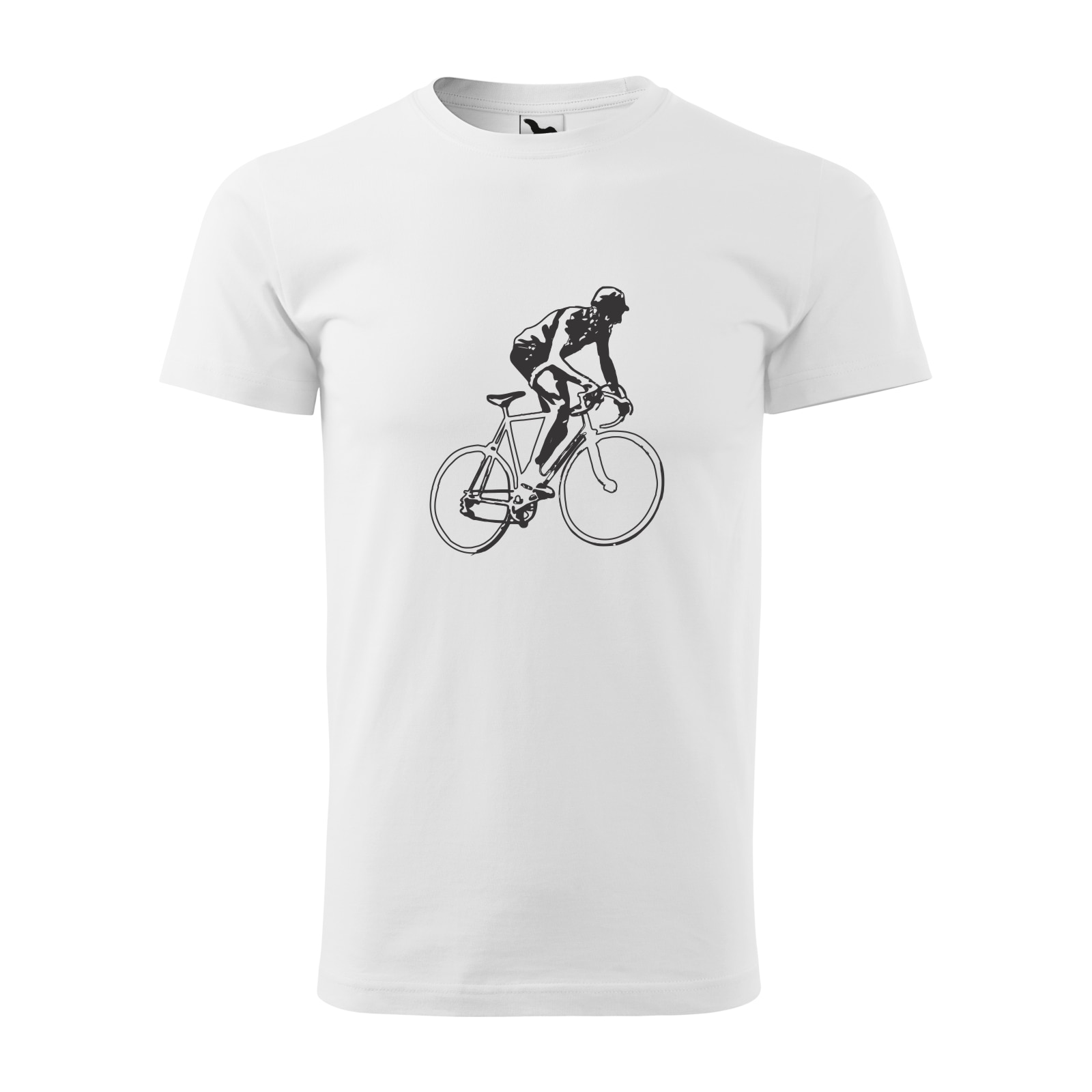 Tricou alb barbati, idee de cadou, pentru biciclisti, Bike Sprinter, marime XL