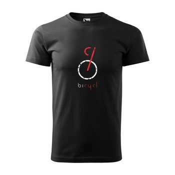 Tricou negru barbati, idee de cadou, pentru biciclisti, Bycicl, marime M Tricou negru barbati, idee de cadou, pentru biciclisti, Bycicl, marime M
