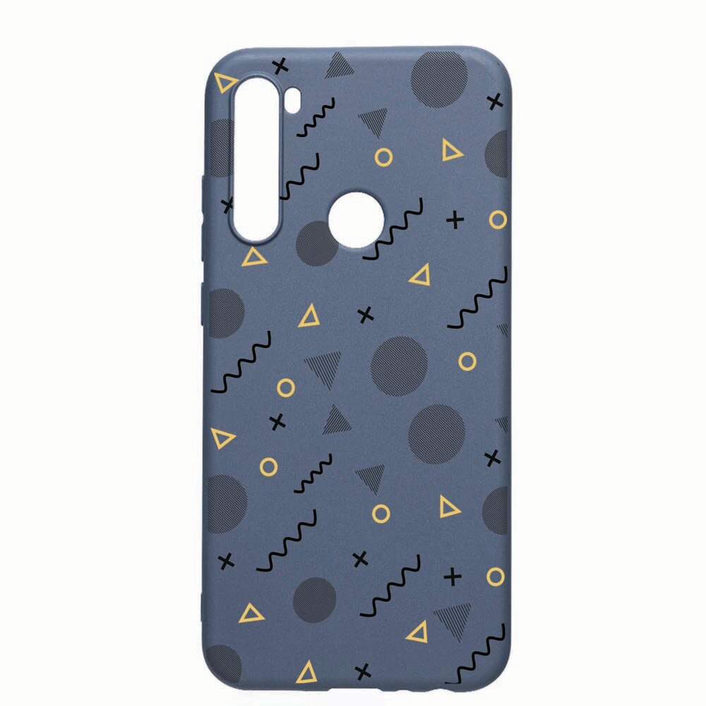 Husa Xiaomi Redmi Note 8T, Abstract, rezistenta la uzura, anti-alunecare, din silicon Premium, AlaskanBlue, AB74