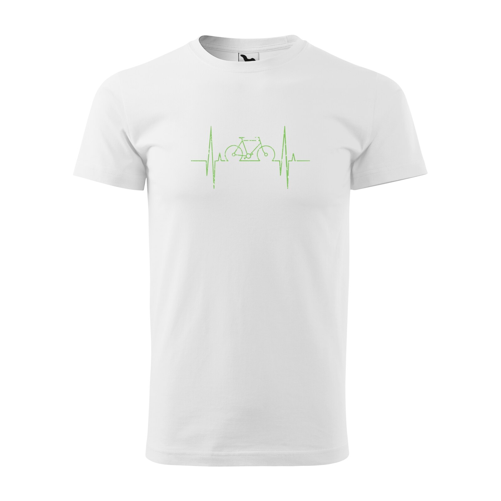 Tricou alb barbati, idee de cadou, pentru biciclisti, Bike Vibration, marime XS
