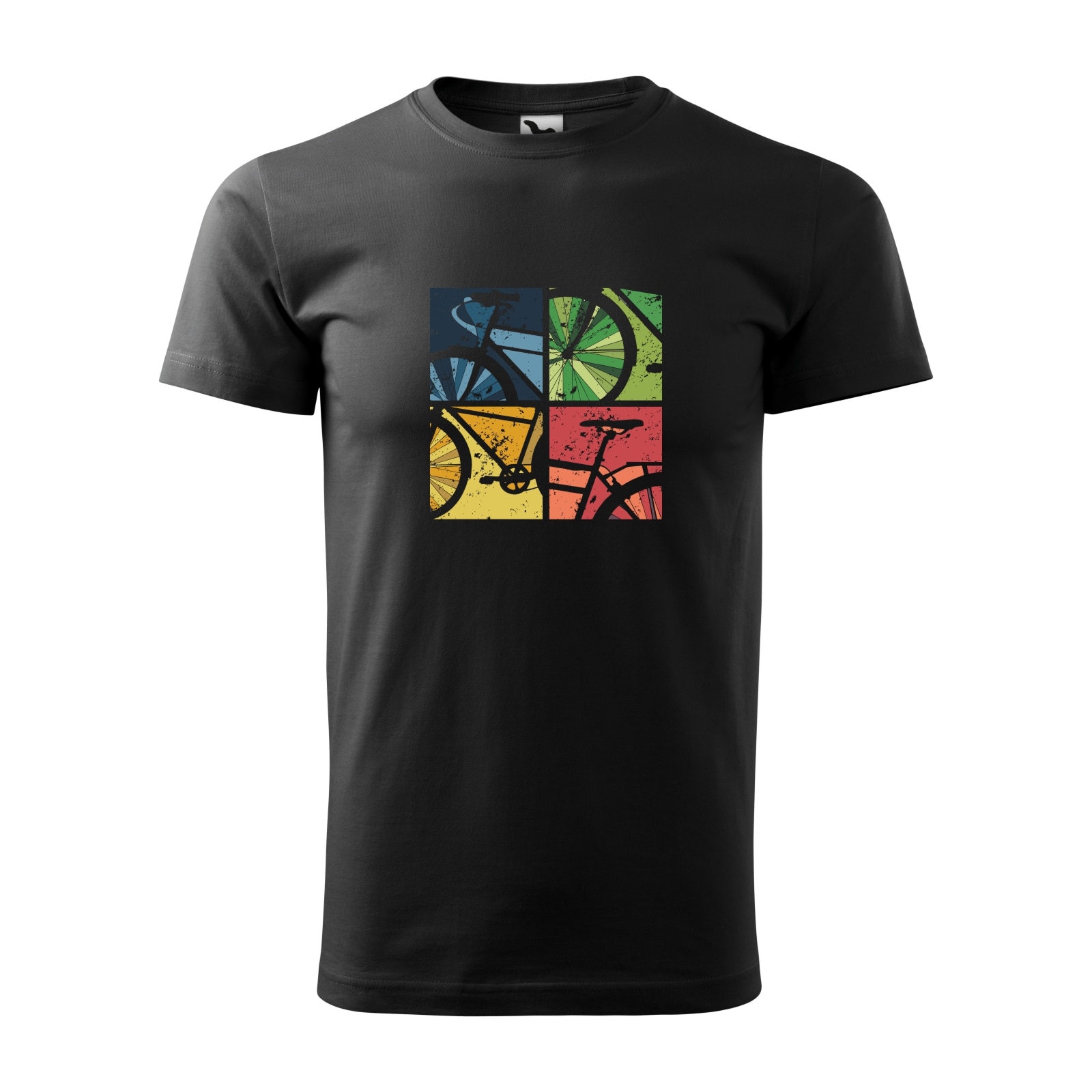 Tricou negru barbati, idee de cadou, pentru biciclisti, Colorful Life, marime L