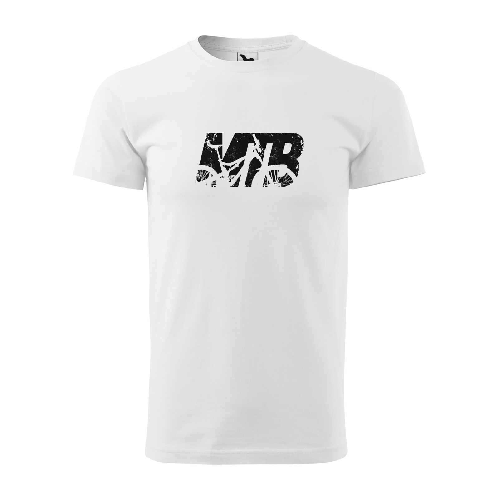 Tricou alb barbati, idee de cadou, pentru biciclisti, MTB Bike, marime L