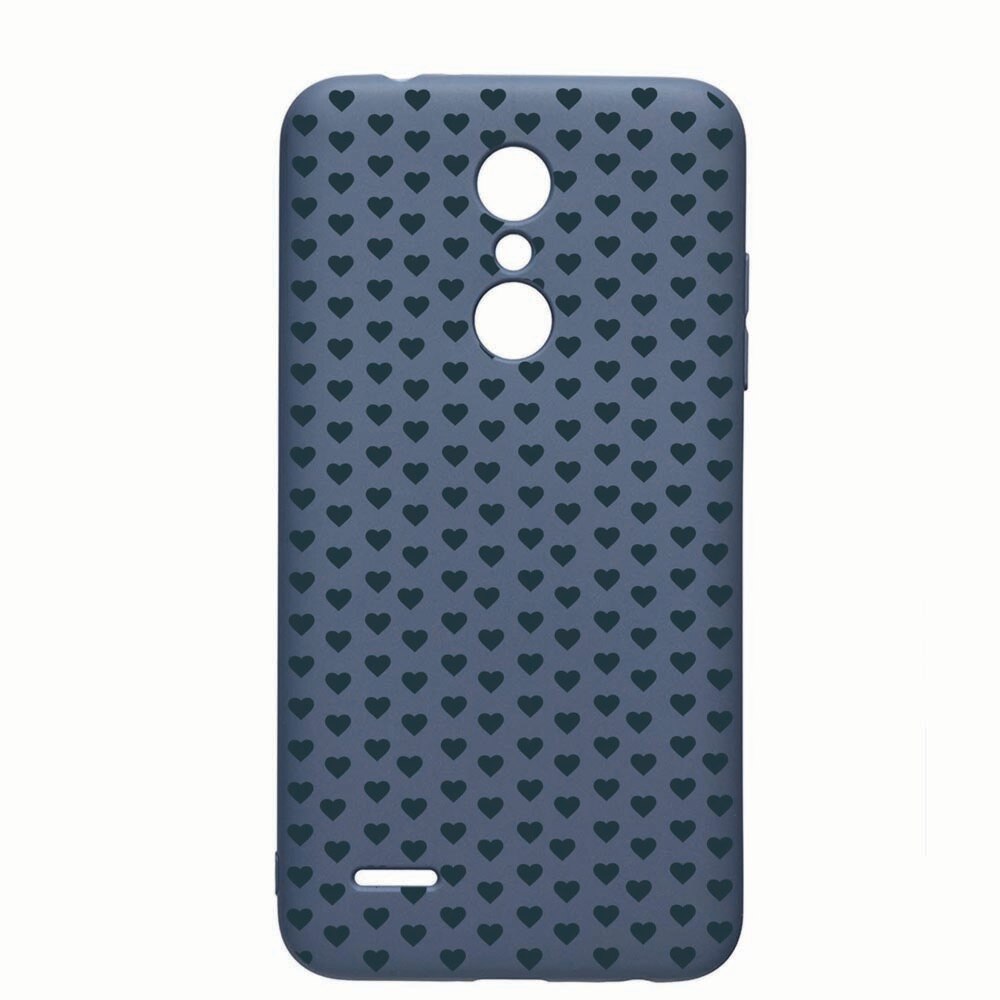 Husa LG K11 / K11 Plus / K10 2018, Little Hearts, rezistenta la uzura, anti-alunecare, din silicon Premium, AlaskanBlue, AB82