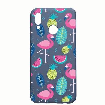 Husa Xiaomi Redmi 7, Flamingo, rezistenta la uzura, anti-alunecare, din silicon Premium, AlaskanBlue, AB91 Husa Xiaomi Redmi 7, Flamingo, rezistenta la uzura, anti-alunecare, din silicon Premium, AlaskanBlue, AB91