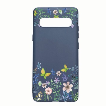 Husa Samsung Galaxy S10 5G, Butterfly Flowers, rezistenta la uzura, anti-alunecare, din silicon Premium, AlaskanBlue, AB95 Husa Samsung Galaxy S10 5G, Butterfly Flowers, rezistenta la uzura, anti-alunecare, din silicon Premium, AlaskanBlue, AB95