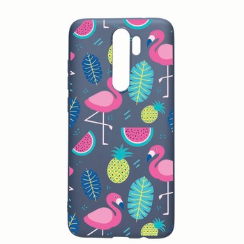 Husa Xiaomi Redmi Note 8 Pro, Flamingo, rezistenta la uzura, anti-alunecare, din silicon Premium, AlaskanBlue, AB91 Husa Xiaomi Redmi Note 8 Pro, Flamingo, rezistenta la uzura, anti-alunecare, din silicon Premium, AlaskanBlue, AB91