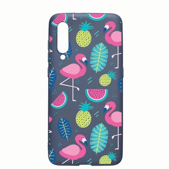 Husa Xiaomi Mi 9, Flamingo, rezistenta la uzura, anti-alunecare, din silicon Premium, AlaskanBlue, AB91 Husa Xiaomi Mi 9, Flamingo, rezistenta la uzura, anti-alunecare, din silicon Premium, AlaskanBlue, AB91