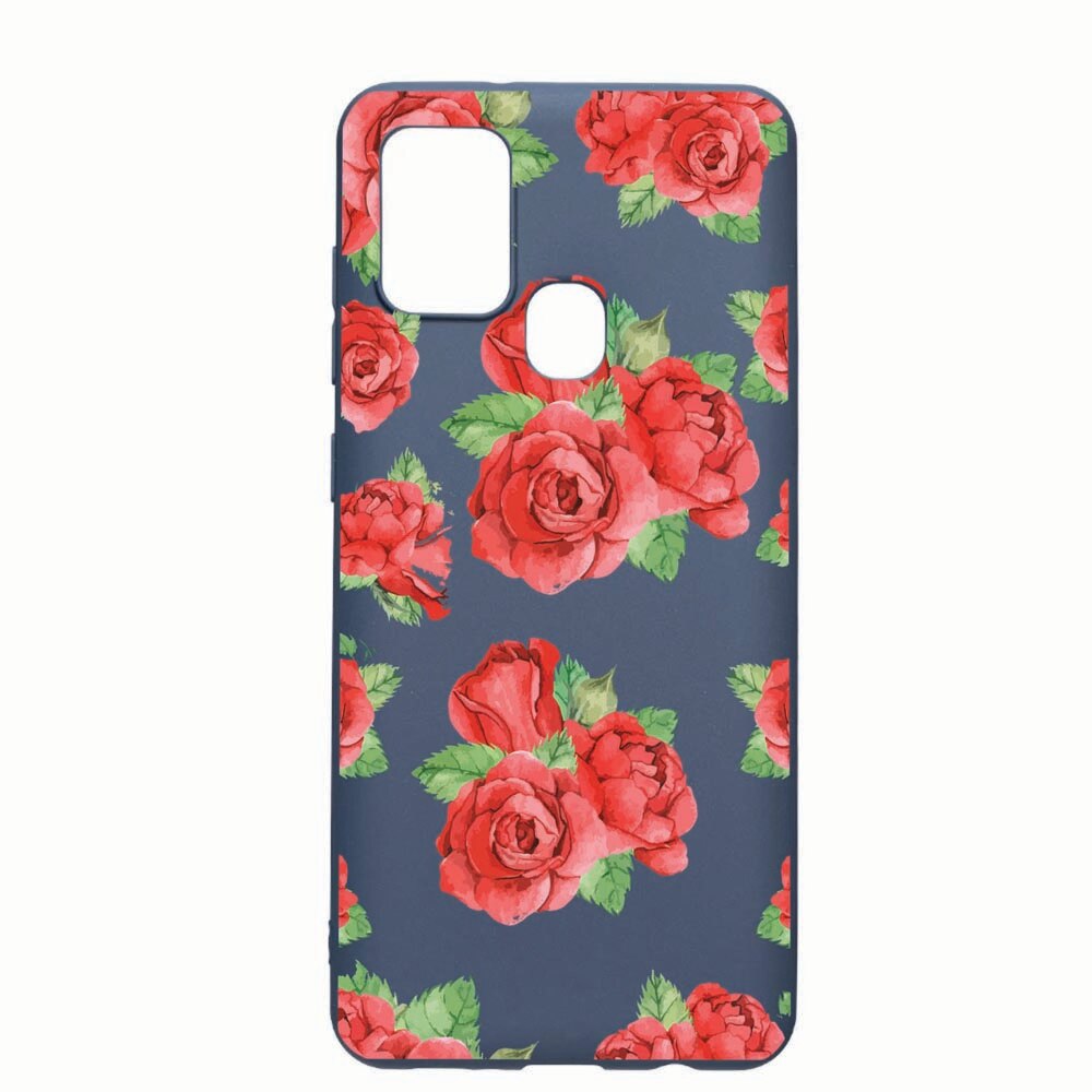 Husa Samsung Galaxy A21s, Rose, rezistenta la uzura, anti-alunecare, din silicon Premium, AlaskanBlue, AB97