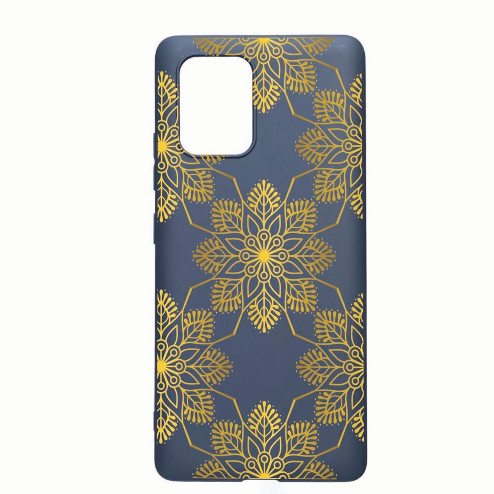 Husa Samsung Galaxy S10 Lite / A91, Golden, rezistenta la uzura, anti-alunecare, din silicon Premium, AlaskanBlue, AB120