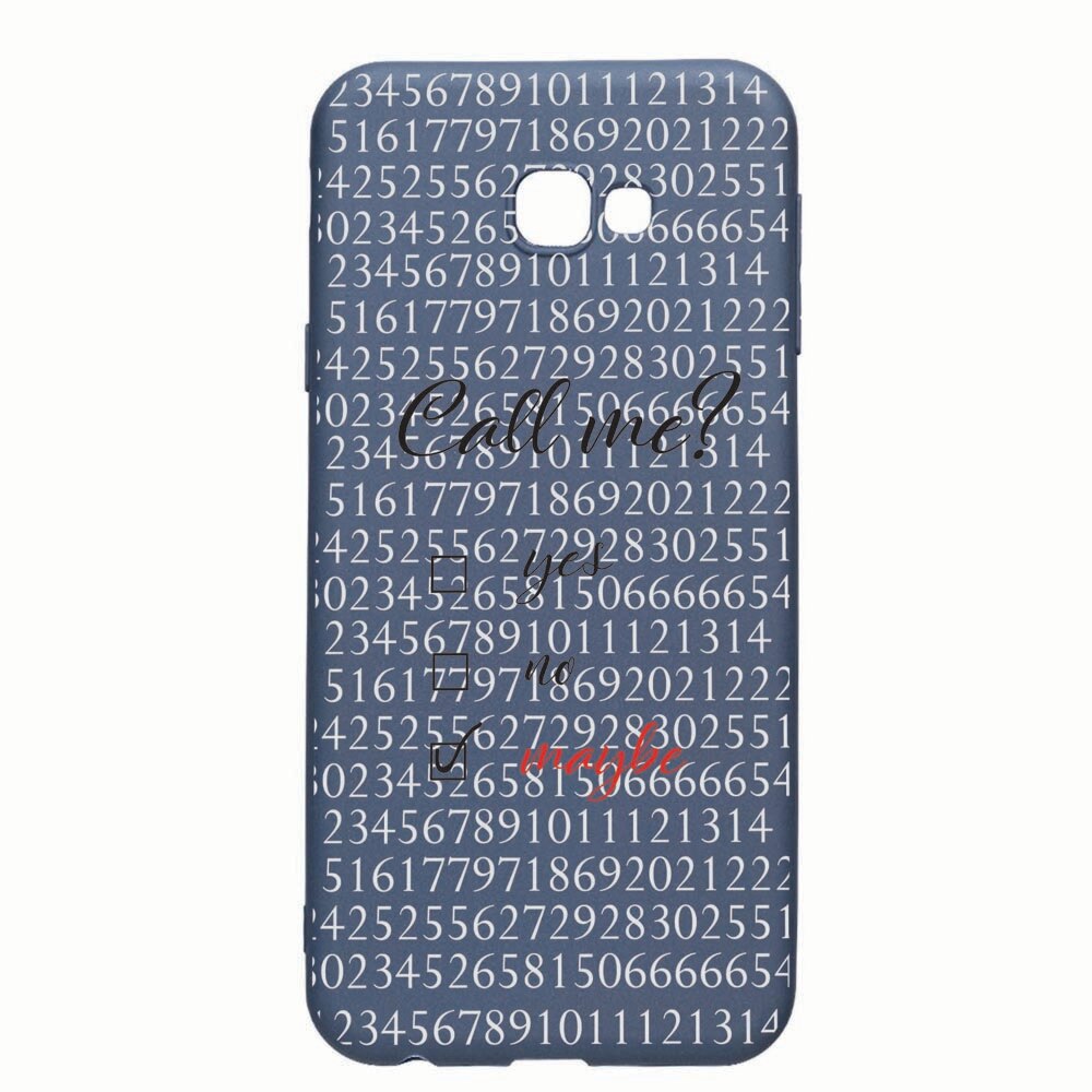 Husa Samsung Galaxy J4 Plus, Call Me, rezistenta la uzura, anti-alunecare, din silicon Premium, AlaskanBlue, AB149