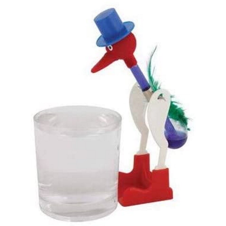 Jucarie educativa Drinking Bird, Pasarea care bea apa, Keycraft