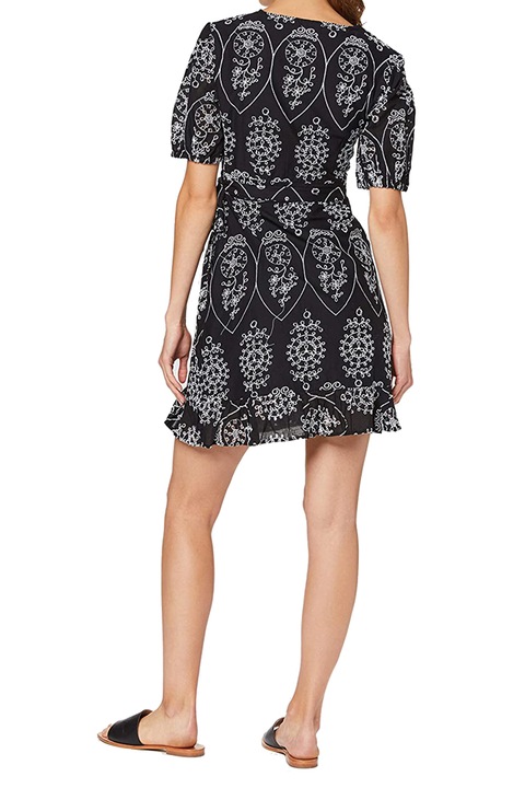 Rochie wrap cu perforatii dama Find