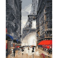 set picturi pe numere acuarello paris city 40x50cm culori acrilice pensule panza incadrata pe o rama de lemn imagen 29_0_
0
