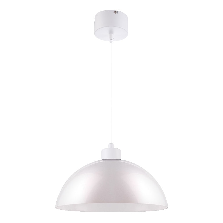 Pendul sfera GoodHome Songor, alb, 1xE27, design modern