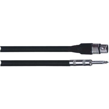 Cablu XLR mama - JACK 6.35 tata 6m negru Cablu XLR mama - JACK 6.35 tata 6m negru