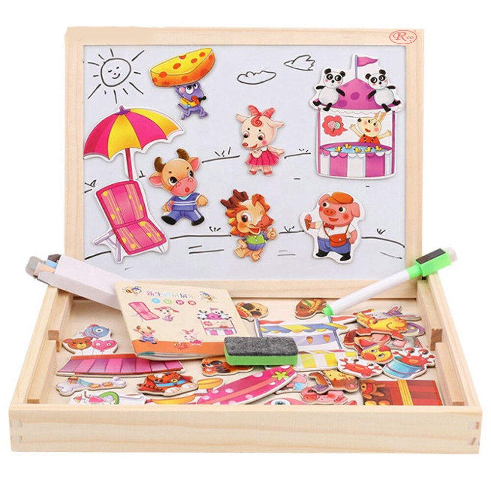 Tablita magnetica cu 2 fete si accesorii, WD5506 RCO®