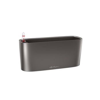 Ghiveci Lechuza Delta 10 (30 x 11 x 13 cm) Charcoal Metalic 15467 Ghiveci Lechuza Delta 10 (30 x 11 x 13 cm) Charcoal Metalic 15467