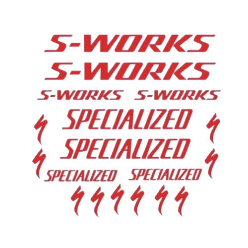 Set Stickere bicicleta Specialized/S-Works, Rosu