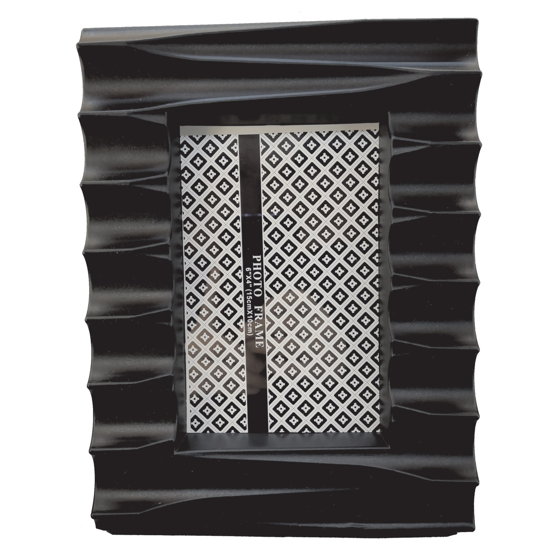 Rama foto plastic, de birou, 10x15cm, negru, 24-4/9