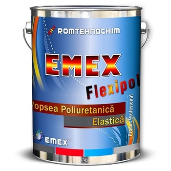 Vopsea Hidroizolanta Cauciucata “Emex Flexipol”, Alb, Bidon 4 Kg, Intaritor inclus Vopsea Hidroizolanta Cauciucata “Emex Flexipol”, Alb, Bidon 4 Kg, Intaritor inclus