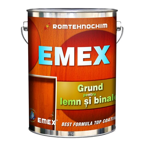 Grund pentru Lemn si Binale “EMEX”, Rosu, Bidon 6 KG