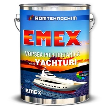 Vopsea Poliuretanica pentru Yachturi “EMEX”, Albastru, Bidon 4 KG, Intaritor inclus Vopsea Poliuretanica pentru Yachturi “EMEX”, Albastru, Bidon 4 KG, Intaritor inclus