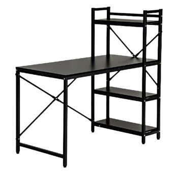 Birou cu masa de lucru pentru computer + biblioteca cu 3 rafturi, 119 x 120 x 64 cm Birou cu masa de lucru pentru computer + biblioteca cu 3 rafturi, 119 x 120 x 64 cm