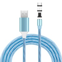 cablu de incarcare cu flux luminos albastru evtrend premium magnetic 3 in 1 usb-c micro-usb lightning conectori magnetici usb usb-c micro-usb lightning 5v 2a 1m led albastru imagen 35_0_
0