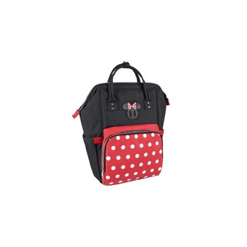 Rucsac pentru mamici, Minnie Mouse, negru cu rosu Rucsac pentru mamici, Minnie Mouse, negru cu rosu