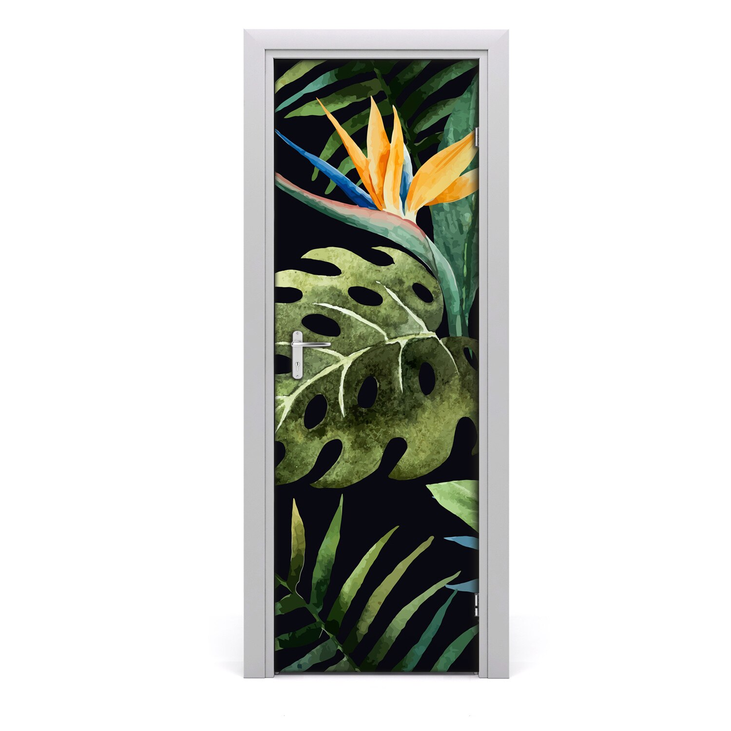Autocollant de porte Motif hawaïen