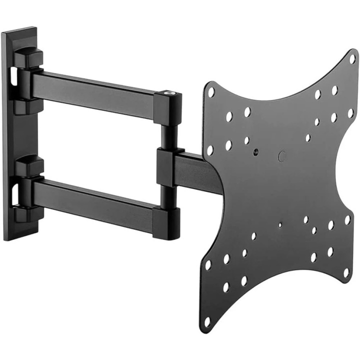 Suport TV de perete, 3 articulatii, reglabil, 23-42 inch(58cm-107cm), capacitate sustinere 20KG, Negru, Techly, ICA-LCD 2923E