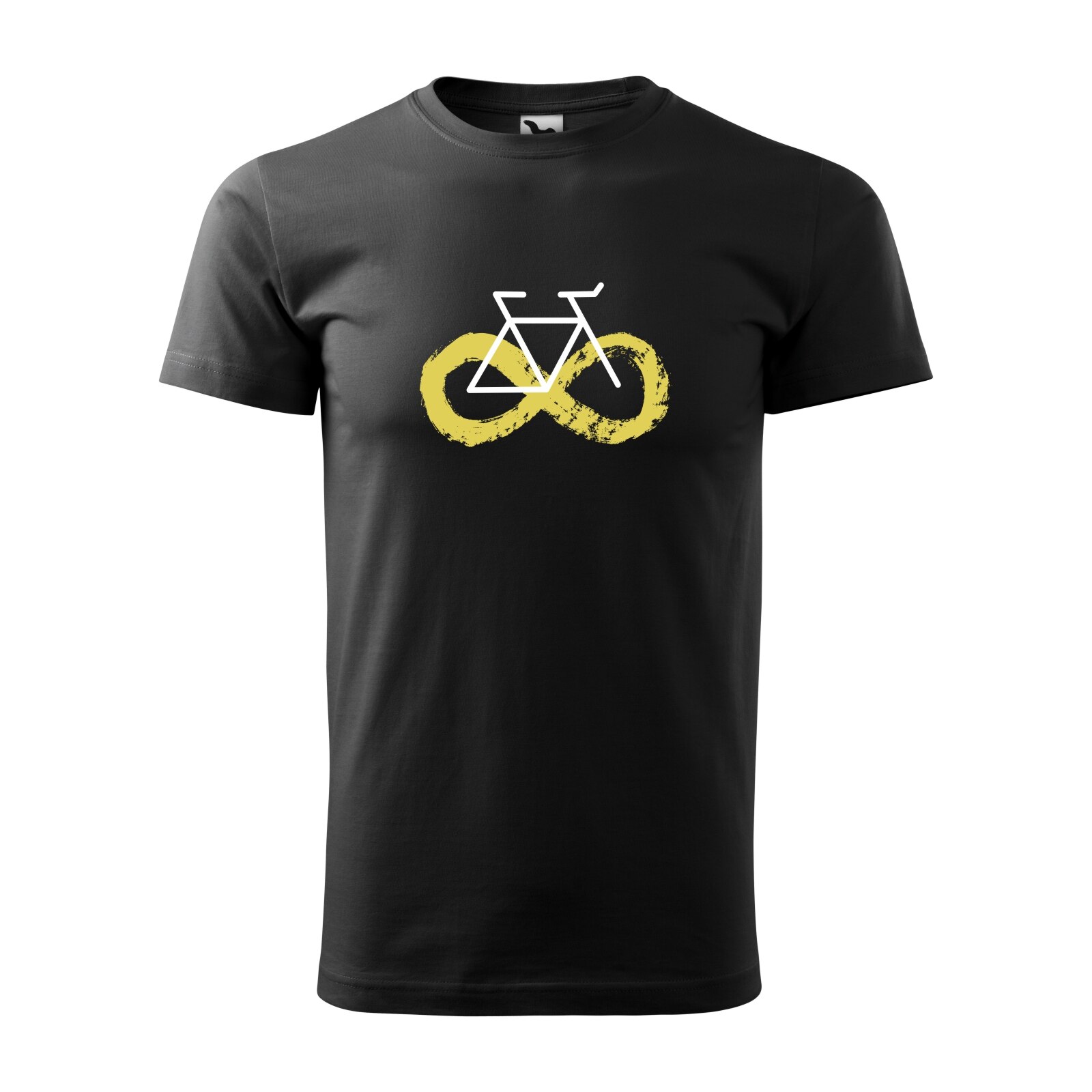 Tricou negru barbati, idee de cadou, pentru biciclisti, Infinite Bike, marime M