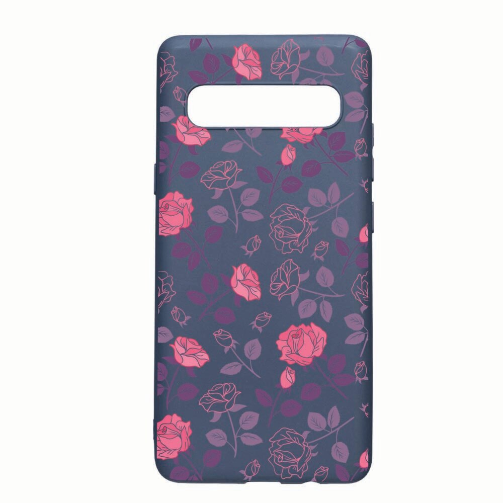 Husa Samsung Galaxy S10 5G, Roses, rezistenta la uzura, anti-alunecare, din silicon Premium, AlaskanBlue, AB168