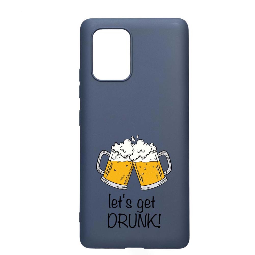 Husa Samsung Galaxy S10 Lite / A91, Let's Get Drunk, rezistenta la uzura, anti-alunecare, din silicon Premium, AlaskanBlue, AB170