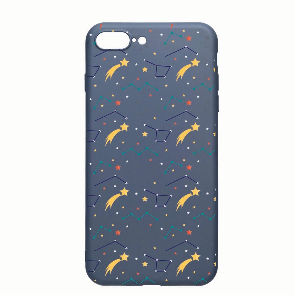 Husa Apple iPhone 8 Plus / 7 Plus, Zodiac, rezistenta la uzura, anti-alunecare, din silicon Premium, AlaskanBlue, AB177