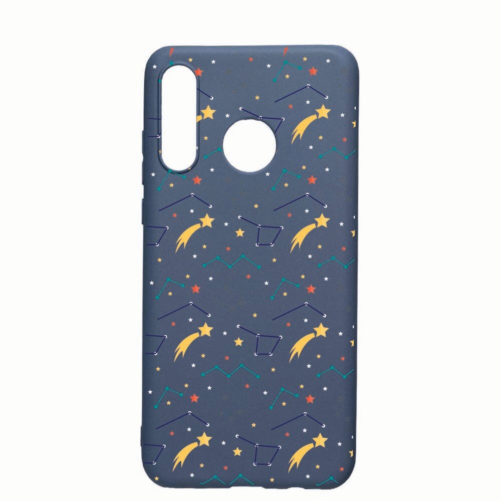 Husa Huawei P30 Lite, Zodiac, rezistenta la uzura, anti-alunecare, din silicon Premium, AlaskanBlue, AB177