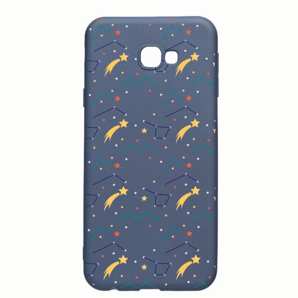 Husa Samsung Galaxy J4 Plus, Zodiac, rezistenta la uzura, anti-alunecare, din silicon Premium, AlaskanBlue, AB177