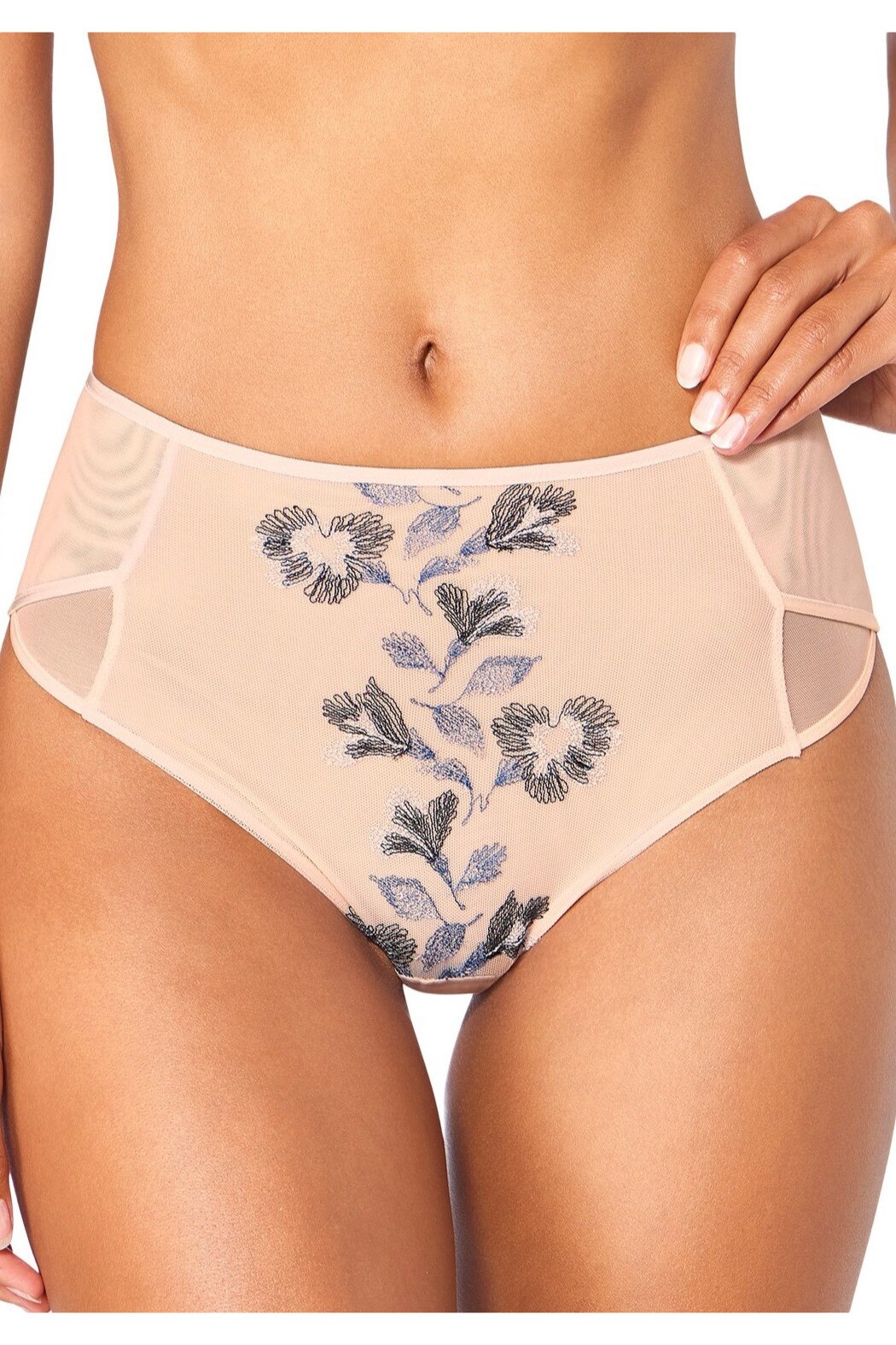 Chiloti, Triumph, Blooming Florale Maxi, Roz piersica, 4XL