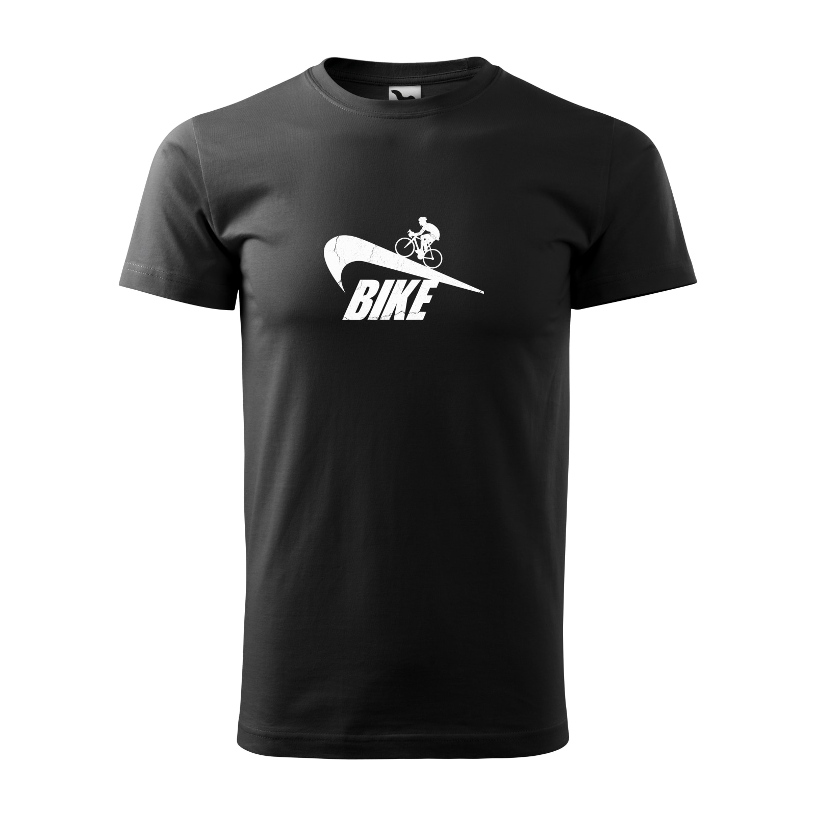 Tricou negru barbati, idee de cadou, pentru biciclisti, Bike the Nike, marime L