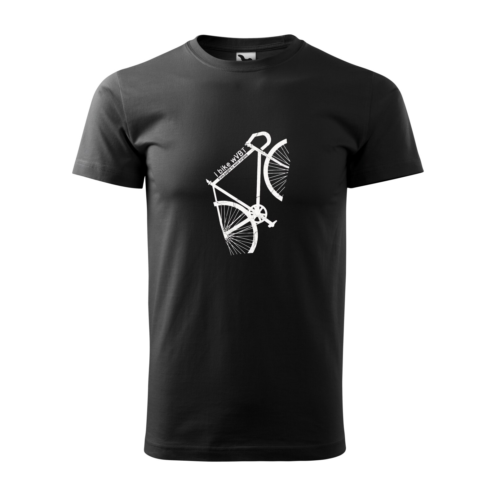 Tricou negru barbati, idee de cadou, pentru biciclisti, Bike Uphill, marime L