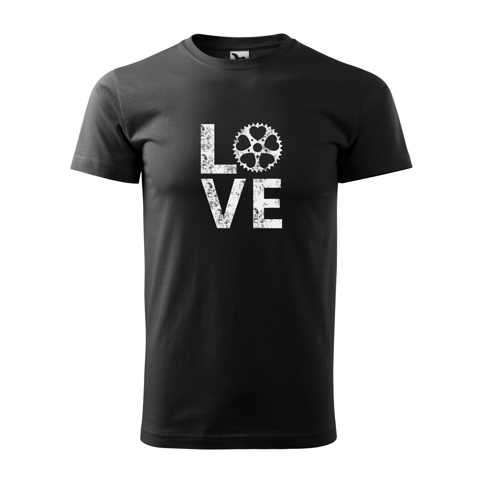Tricou negru barbati, idee de cadou, pentru biciclisti, Love to Bike, marime XS