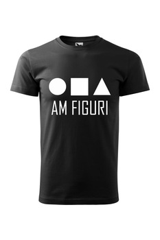 Tricou barbati personalizat Am figuri, Adler, Negru Tricou barbati personalizat Am figuri, Adler, Negru