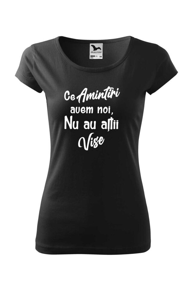 Tricou femei personalizat Amintiri, Adler, Negru