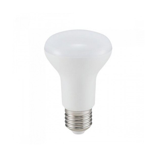 Bec LED Chip Samsung 5.5W, E27 R63, Plastic, Alb Rece 6400K