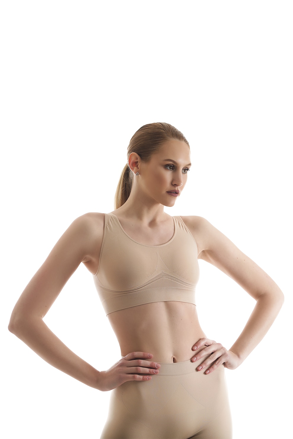 Laura Baldini, Bustiera modelatoare cu bretele late, Bej