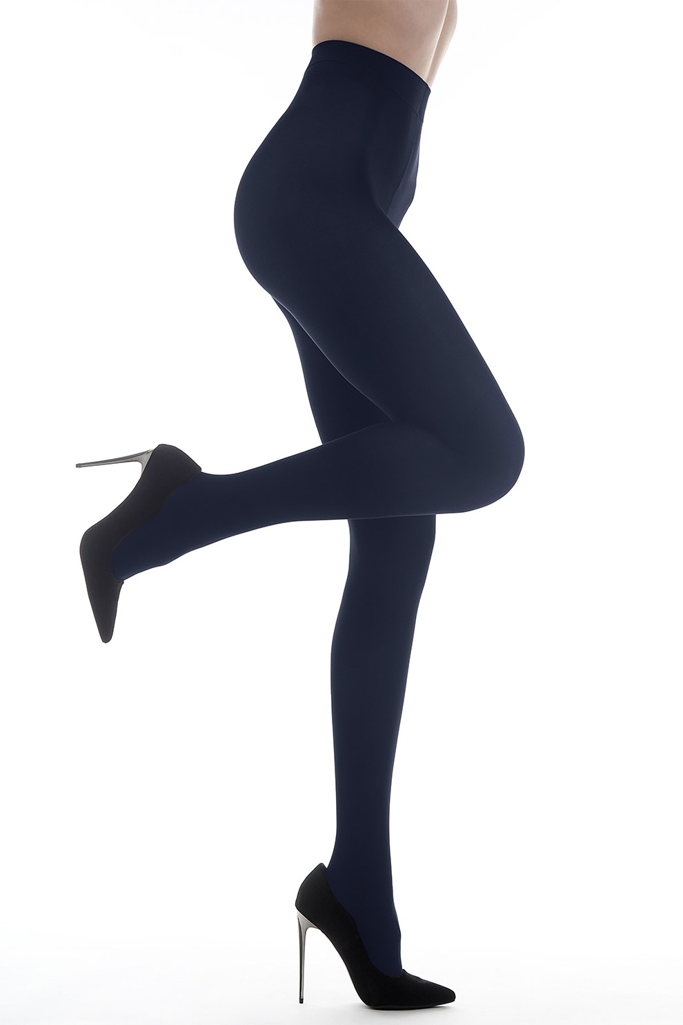 Laura Baldini, Dres din microfibra Second Skin 3D - 60 DEN, Bleumarin